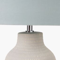 Ruma Set of 2 Kai Duck Egg Textured Tall Ceramic Table Lamp in Blue - thumbnail 6