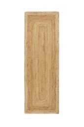 Origin Jute Border Natural White in Light Sand - Size: 80 cm x 150 cm - thumbnail 2