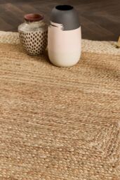 Origin Jute Border Natural White in Light Sand - Size: 80 cm x 150 cm - thumbnail 3