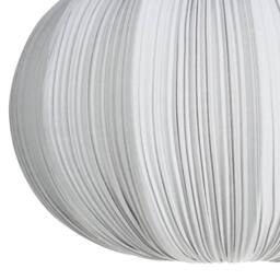 Wyld and Coco Grey Pleated Cotton Pendant Lamp - Modern Living Room Light - thumbnail 7