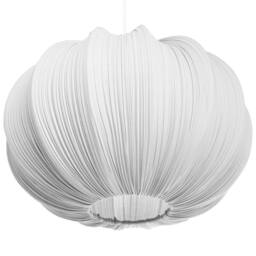 Wyld and Coco Grey Pleated Cotton Pendant Lamp - Modern Living Room Light - thumbnail 6