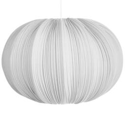 Wyld and Coco Grey Pleated Cotton Pendant Lamp - Modern Living Room Light - thumbnail 2