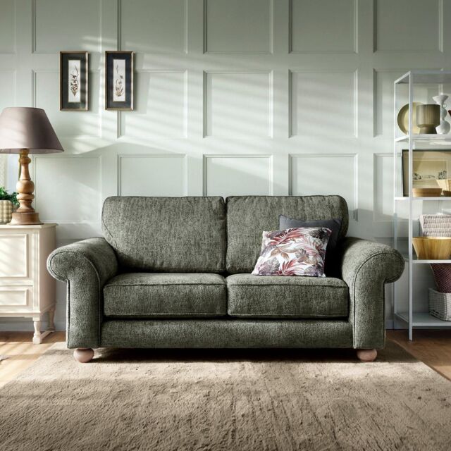 Abakus Direct Ingrid 2 Seater Sofa in Rifle Green in Pale Green - image 1