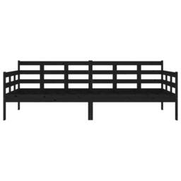 Berkfield Home Beautiful Day Bed Black Solid Wood Pine 90x200 cm - thumbnail 8