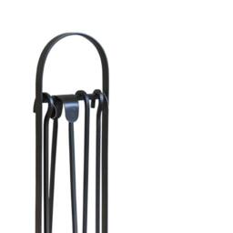 Lemon Pavilion Furniture and Decor Curved Companion Set - L24 x W17 x H71 cm - Black - thumbnail 2