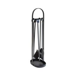 Lemon Pavilion Furniture and Decor Curved Companion Set - L24 x W17 x H71 cm - Black