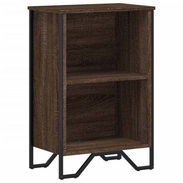 Berkfield Home Bookcase Brown Oak 50x31x74.5 cm Engineered Wood - image 1