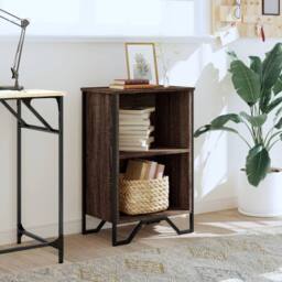 Berkfield Home Bookcase Brown Oak 50x31x74.5 cm Engineered Wood - thumbnail 3
