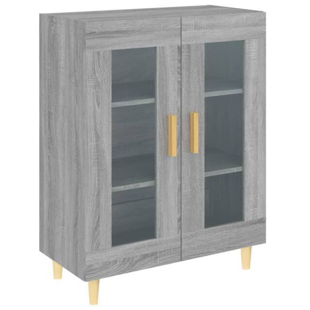 Berkfield Home Sideboard Grey Sonoma 69.5x34x90 cm Engineered Wood - image 1