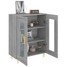 Berkfield Home Sideboard Grey Sonoma 69.5x34x90 cm Engineered Wood - thumbnail 4