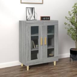 Berkfield Home Sideboard Grey Sonoma 69.5x34x90 cm Engineered Wood - thumbnail 2