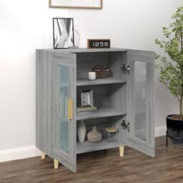 Berkfield Home Sideboard Grey Sonoma 69.5x34x90 cm Engineered Wood - thumbnail 3