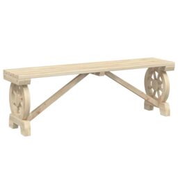 Berkfield Home Garden Bench 115 cm Solid Wood Fir in Brown - thumbnail 2