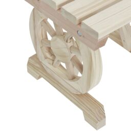 Berkfield Home Garden Bench 115 cm Solid Wood Fir in Brown - thumbnail 7