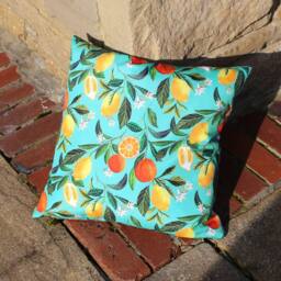 Evans Lichfield Orange Blossom Tropical Water & UV Resistant Outdoor Cushion
