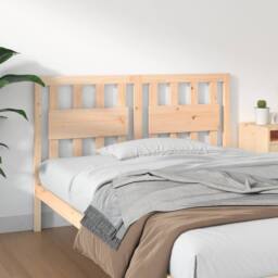 Berkfield Home Bed Headboard 125.5x4x100 cm Solid Wood Pine in Natural - thumbnail 2