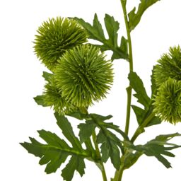 Hill Interiors Globe Thistle Spray Artificial Flower in Green - thumbnail 2