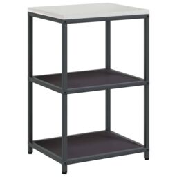Berkfield Home with Shelf with Storage with Door Adjustable 2 pcs Black Cold-rolled steel - thumbnail 5