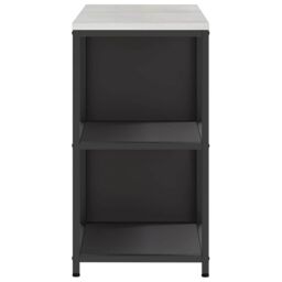 Berkfield Home with Shelf with Storage with Door Adjustable 2 pcs Black Cold-rolled steel - thumbnail 9