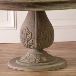 Glasstone Rustic Washed 150cm Round Acorn Dining Table in Light Brown - thumbnail 1