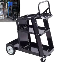 Havendro 3 Tier Welding Cart Trolley Welder 80kg Storage in Black