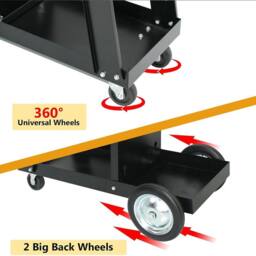 Havendro 3 Tier Welding Cart Trolley Welder 80kg Storage in Black - thumbnail 4