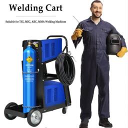 Havendro 3 Tier Welding Cart Trolley Welder 80kg Storage in Black - thumbnail 6