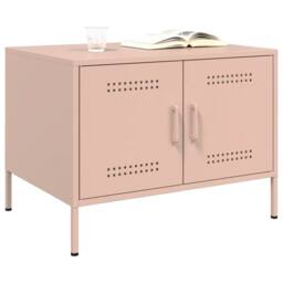 Berkfield Home Sturdy Coffee Table Pink 68x50x50.5 cm Steel