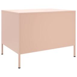 Berkfield Home Sturdy Coffee Table Pink 68x50x50.5 cm Steel - thumbnail 7