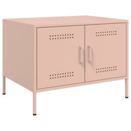 Berkfield Home Sturdy Coffee Table Pink 68x50x50.5 cm Steel - thumbnail 2