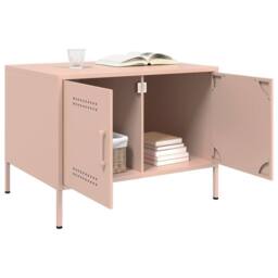 Berkfield Home Sturdy Coffee Table Pink 68x50x50.5 cm Steel - thumbnail 4