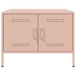 Berkfield Home Sturdy Coffee Table Pink 68x50x50.5 cm Steel - thumbnail 5