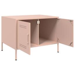 Berkfield Home Sturdy Coffee Table Pink 68x50x50.5 cm Steel - thumbnail 8