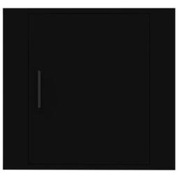 Berkfield Home Wall-mounted Bedside Cabinets 2 pcs Black 50x30x47 cm - Size: 50 x 30 x 47 cm - thumbnail 6