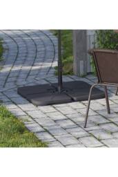 Living and Home 3m W x 3m D Large Square Canopy Rotating Outdoor Cantilever Parasol with Square Base in Taupe - thumbnail 4
