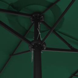 Berkfield Home Outdoor Parasol with Aluminium Pole 460x270 cm Green - thumbnail 6