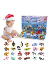 Living and Home Christmas Advent Calendar 24Pcs Children's Block Playset - thumbnail 2