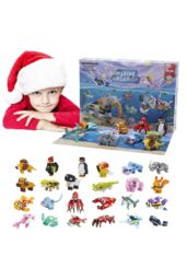 Living and Home Christmas Advent Calendar 24Pcs Children's Block Playset - thumbnail 5