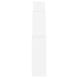Berkfield Home Wall Cube Shelf White 80x15x78.5 cm Engineered Wood - thumbnail 4
