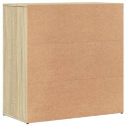 Berkfield Home Sideboards 2 pcs Sonoma Oak 79x38x80 cm Engineered Wood in Light Tan - Size: 79 x 38 x 80 cm - thumbnail 7