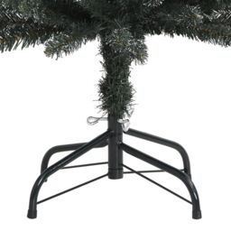 Berkfield Home Artificial Slim Christmas Tree with Stand Green 240 cm PVC - thumbnail 4