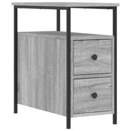 Berkfield Home Bedside Cabinets 2 pcs Grey Sonoma 30x60x60 cm Engineered Wood - Size: 30 x 60 x 60 cm - thumbnail 5