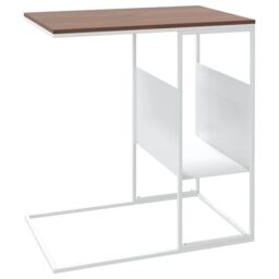 Berkfield Home Side Table white 55x36x59.5 cm Engineered Wood - thumbnail 5