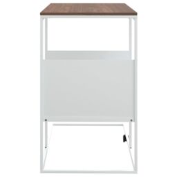 Berkfield Home Side Table white 55x36x59.5 cm Engineered Wood - thumbnail 4