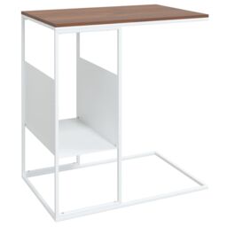 Berkfield Home Side Table white 55x36x59.5 cm Engineered Wood - thumbnail 2