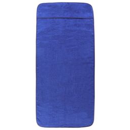 Berkfield Home Beach Towels 2 pcs Royal Blue 75x200 cm Fabric 400 GSM - thumbnail 3