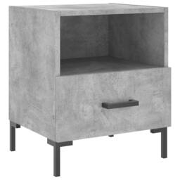 Berkfield Home Modern Bedside Cabinets 2 pcs Concrete Grey 40x35x47.5 cm Enginee - thumbnail 6