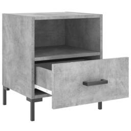 Berkfield Home Modern Bedside Cabinets 2 pcs Concrete Grey 40x35x47.5 cm Enginee - thumbnail 5