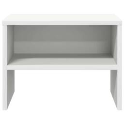 Berkfield Home Bedside Cabinet White 40x30x30 cm Engineered Wood - Size: 40 x 30 x 30 cm - thumbnail 5