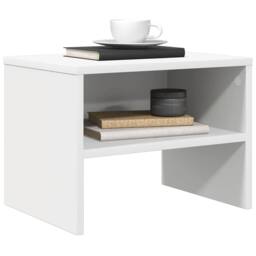 Berkfield Home Bedside Cabinet White 40x30x30 cm Engineered Wood - Size: 40 x 30 x 30 cm - thumbnail 4